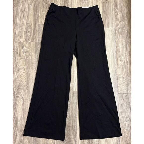 Chico's Seasonless Ponte Wide Leg Trouser Pants Lyocell Spandex Sz 0.5 / S NEW - Picture 1 of 8